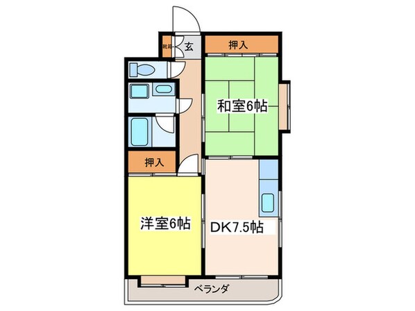 エトワール観音の物件間取画像